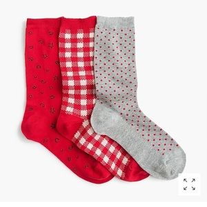 J crew three sock gift set